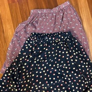2 fun print skirts